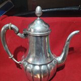 Ceainic antic alpaca placata cu argint